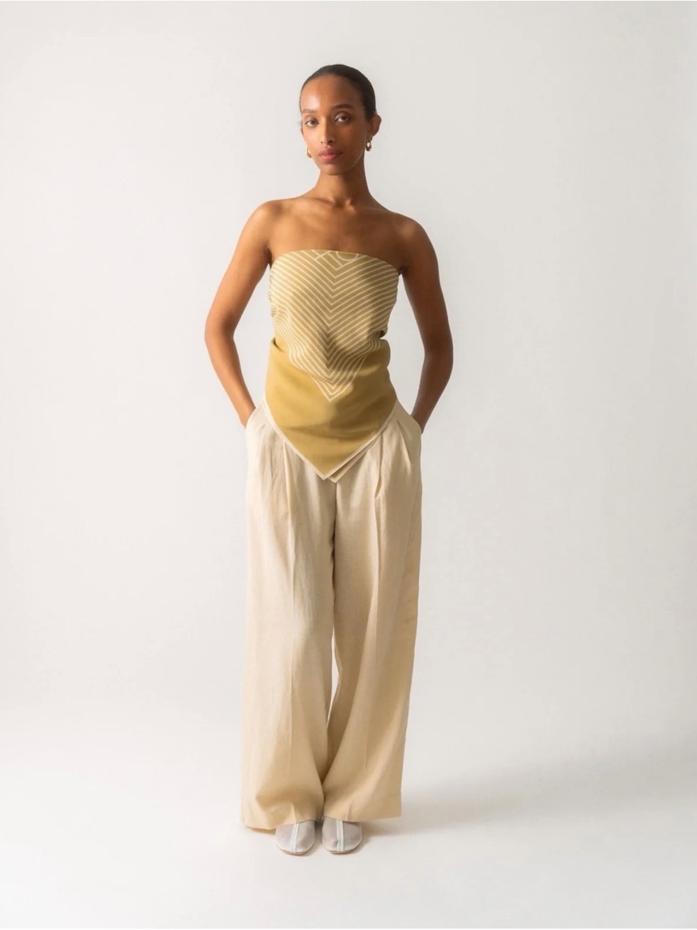 By Malene Birger Linen Wide Leg Pants // size EU 34 or size 2-4